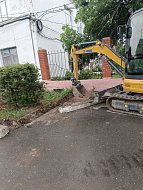 Центральная  площадь  в п.Горный продолжает благоустраиваться